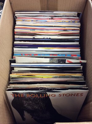 Lot 406 - Quantity of 45rpm and SP records including Rolling Stones