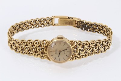 Lot 608 - Ladies Omega 18ct gold wristwatch