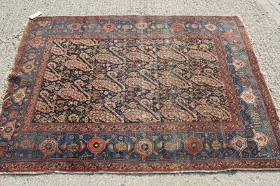 Lot 1383 - Old Persian rug with Boteh design