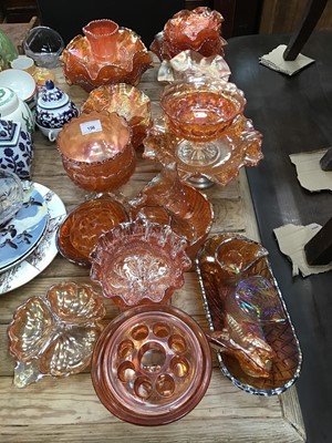 Lot 156 - Large collection of Carnival glassware