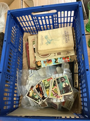 Lot 75 - Group of trade and cigarette cards in albums and loose