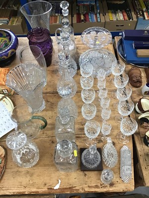 Lot 68 - Quantity of mixed cut glassware to include Royal Albert crystal and Edinburgh crystal