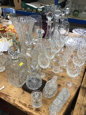 Lot 68 - Quantity of mixed cut glassware to include Royal Albert crystal and Edinburgh crystal