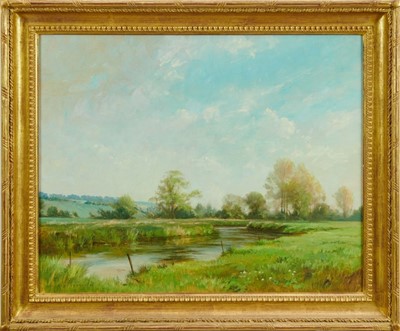 Lot 977 - *William Garfit (b.1944), oil on board - Mayfly Time, signed, in gilt frame