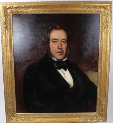 Lot 970 - Early 19th century English School oil on canvas - portrait of a gentleman, in gilt frame