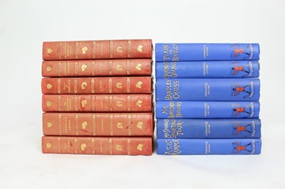 Lot 856 - Books - twelve volumes, John Leech illustrated Jorrocks, six in half calf leather and six in coloured cloth