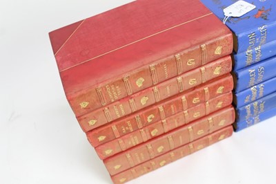 Lot 856 - Books - twelve volumes, John Leech illustrated Jorrocks, six in half calf leather and six in coloured cloth