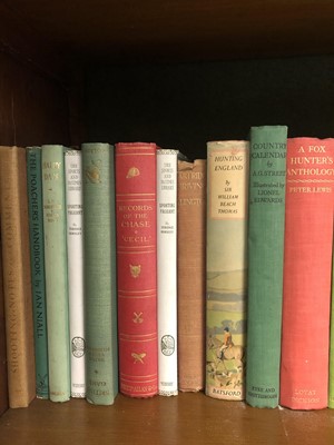 Lot 859 - Books - good collection of Victorian and later Sporting books to include hunting, shooting, poaching, guns and others (57 total)