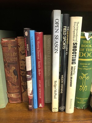 Lot 859 - Books - good collection of Victorian and later Sporting books to include hunting, shooting, poaching, guns and others (57 total)