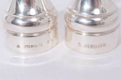 Lot 339 - Pair of contemporary silver pepper grinders