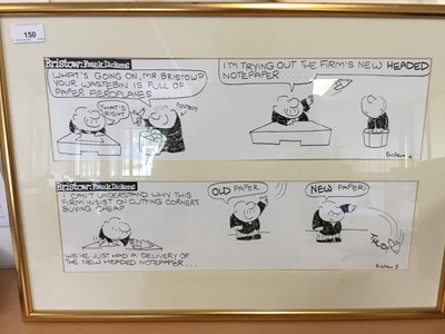 Lot 150 - Group of framed cartoons to include Peanuts, Alex, Annie Tempest, Garfield and others (22)