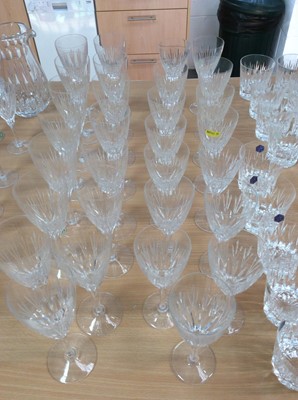 Lot 120 - An extensive Stuart crystal Salisbury pattern table service