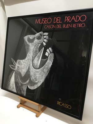 Lot 83 - Picasso print - Museo Del Prado, Cason Del Buen Retiro, printed in Spain, in glazed frame, 80cm x 91cm