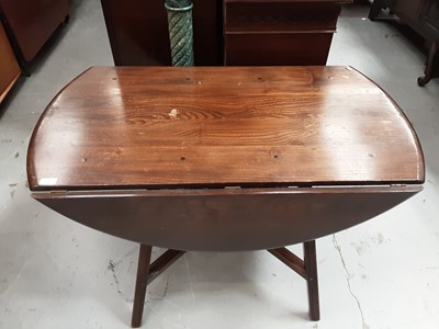 Lot 922 - Ercol drop leaf table and an Ercol elbow chair