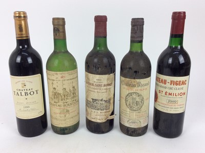 Lot 80 - Wine - five bottles, Chateau-Figeac Premier Grand Cru