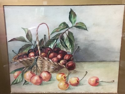 Lot 281 - Four early 20th century watercolour paintings of fruit by Dorothy L Smith