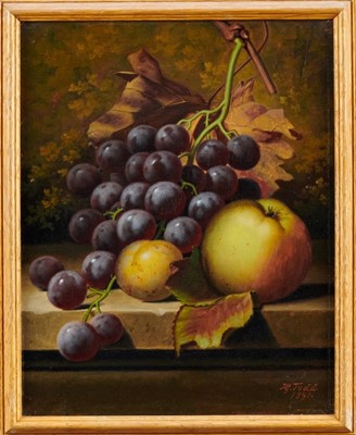 Lot 1055 - Henry George Todd pair of still life oils on canvas