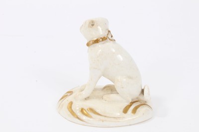 Lot 204 - Derby model of a pug, c.1820