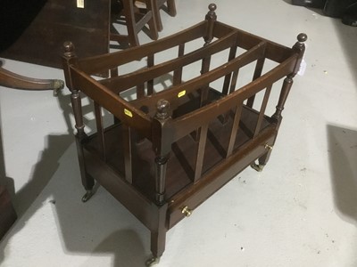 Lot 1130 - Georgian-style mahogany Canterbury