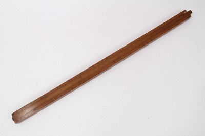 Lot 725 - 18th century boxwood extending two-foot ruler for use in the brewery trade, with two slides, maker's stamp 'Edw. Roberts, Old Jewry, London'