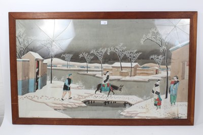 Lot 727 - Late 19th / early 20th century Chinese eport painting