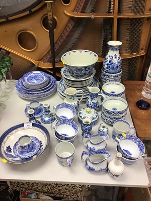 Lot 302 - Spode Italian, Delft and other blue and white tea and dinnerware