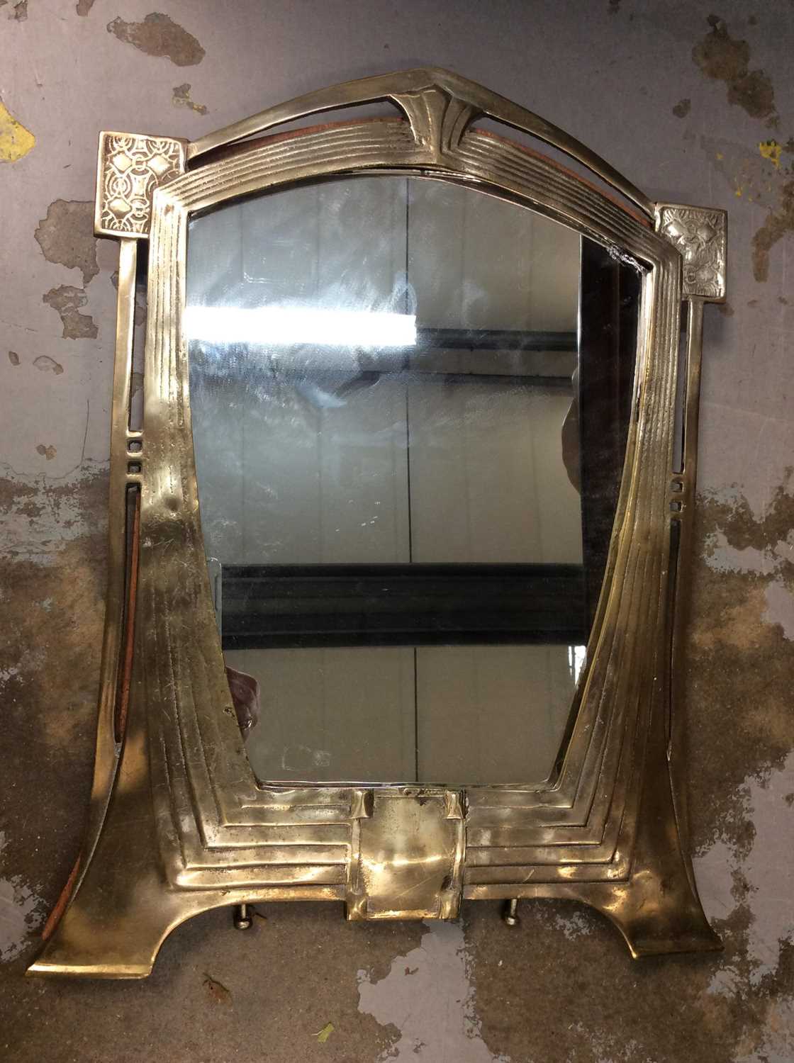 Lot 431 - Art Nouveau dressing mirror