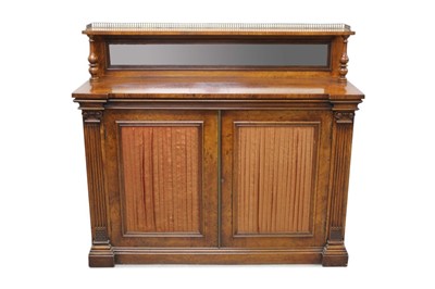 Lot 1204 - Good William IV burr elm chiffonier