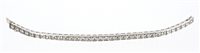 Lot 734 - Diamond tennis bracelet with a line of...