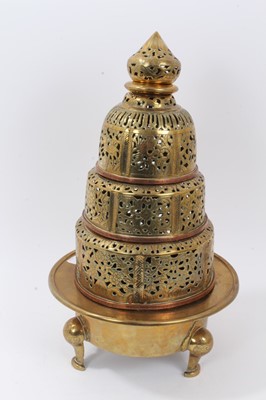 Lot 711 - Late 19th / early 20th century Chinese/Tibetan altar censer