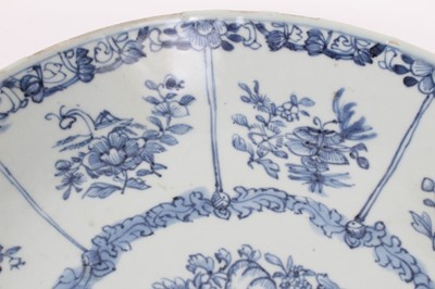 Lot 101 - Antique 18th century Chinese blue and white dish