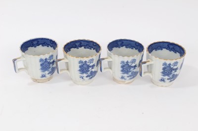 Lot 99 - Set of four Pearlware cups