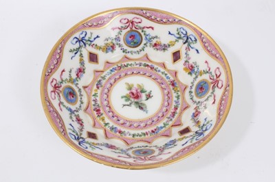 Lot 105 - Antique Sèvres cup and saucer