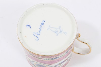 Lot 105 - Antique Sèvres cup and saucer