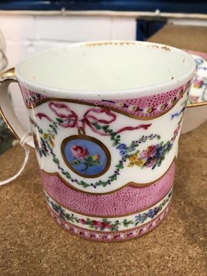 Lot 105 - Antique Sèvres cup and saucer