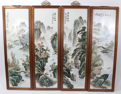 Lot 116 - Four Chinese panels