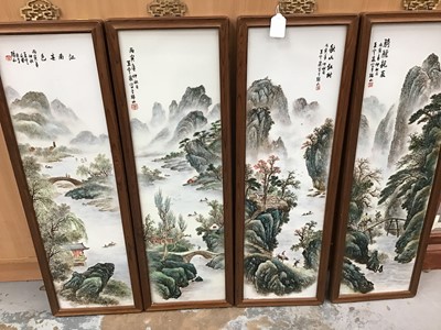 Lot 116 - Four Chinese panels