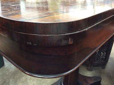 Lot 1059 - Early Victorian rosewood card table