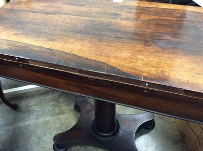 Lot 1059 - Early Victorian rosewood card table