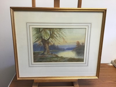 Lot 992 - Group of mostly 19th century English School watercolours to include: Margaret Wedderburn, five rural views, Lucy Griffith, three Welsh landscapes, figure fishing on a river, botanical study, two mi...