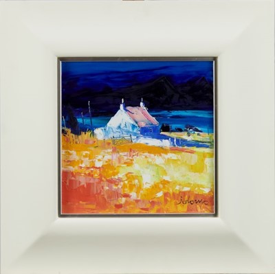 Lot 1144 - *John Lowrie Morrison (Scottish, born 1948) oil on canvas in glazed frame - 'The Gloaming - Kilmory Ardnamurchan', signed and dated 2004