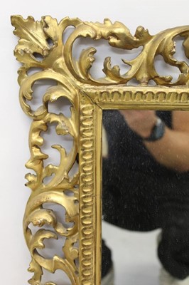 Lot 1252 - 19th century Florentine gilt wall mirror