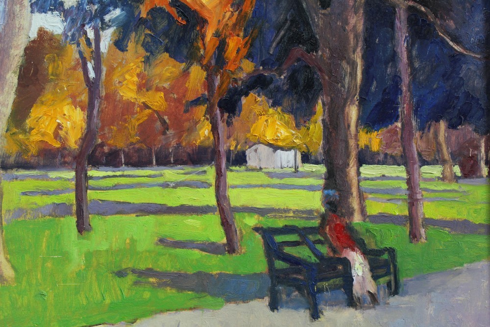 Lot 200 David Britton, contemporary, oil on board