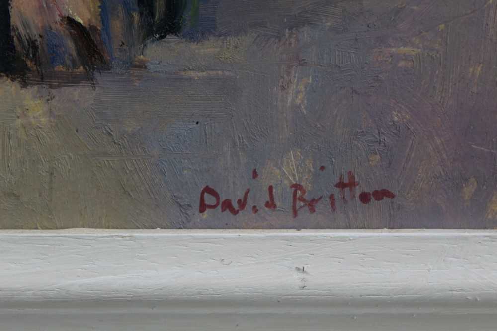 Lot 200 David Britton, contemporary, oil on board