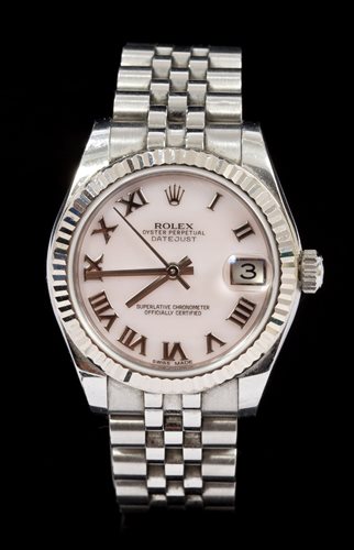 Lot 781 - Ladies' Rolex Oyster Perpetual Date Just...
