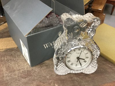 Lot 347 - Waterford Crystal clock, boxed