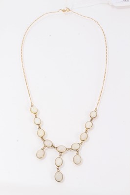 Lot 458 - Opal necklace