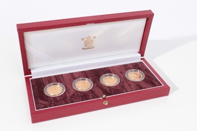Lot 487 - G.B. - The Royal Mint issued gold four coin 'Pattern Collection' 2003 (N.B. in case of issue but without Certificate of Authenticity) (4 coin set)