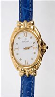 Lot 786 - Ladies' Concord 18ct gold wristwatch in fancy...