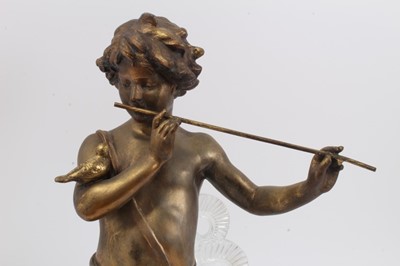 Lot 693 - Art Deco spelter figure of a boy